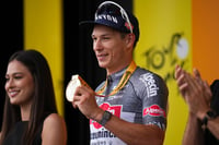 | Photo: AP/Daniel Cole : Thirteenth stage winner Belgium's Jasper Philipsen